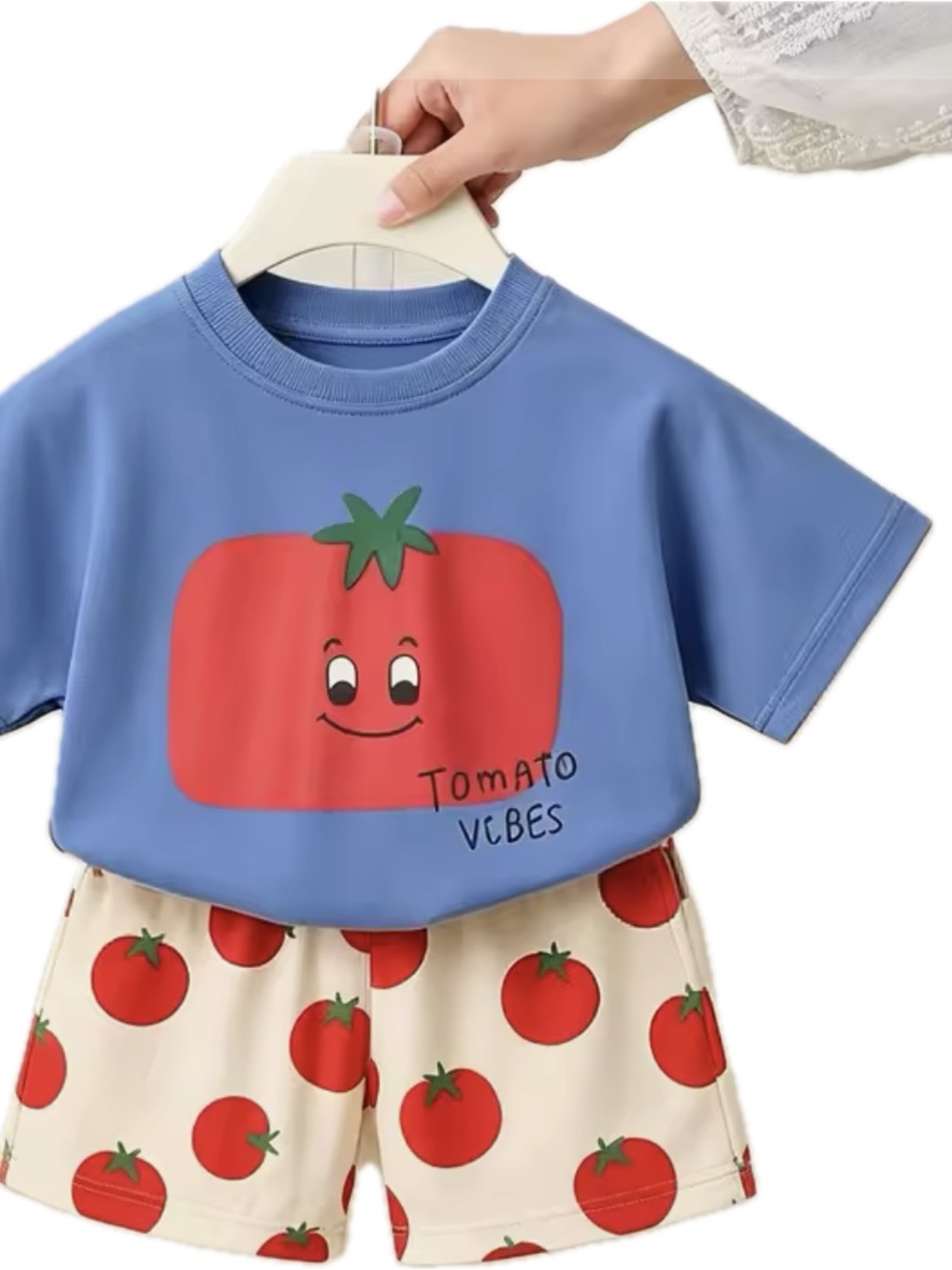 New ‘Tomato Vibes' Kids T‑Shirt and Shorts Set 4T